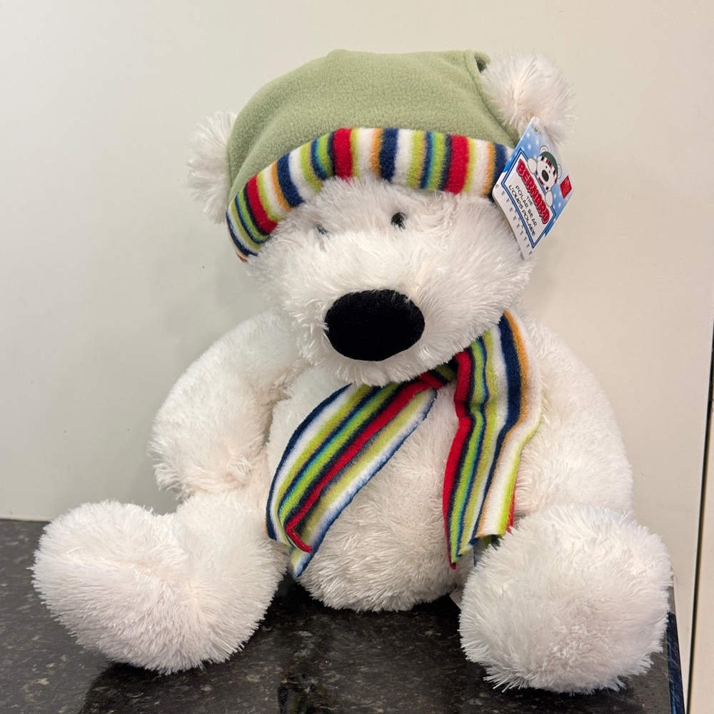NWT BERNARD THE POLAR BEAR plush By Russ Designed By Artist Rikey Austin